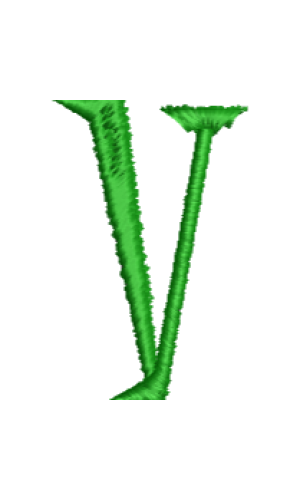 Lower Case Hand Stitch V