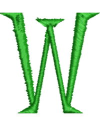Lower Case Hand Stitch W