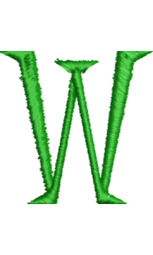 Lower Case Hand Stitch W