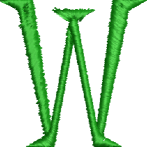 Lower Case Hand Stitch W