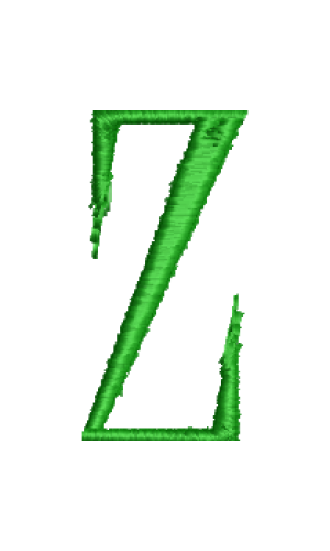 Lower Case Hand Stitch Z