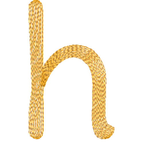 Lower Case Hawaiian H