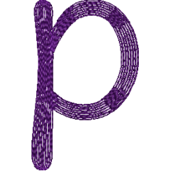 Lower Case Hawaiian P