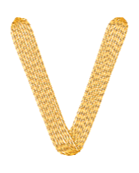 Lower Case Hawaiian V