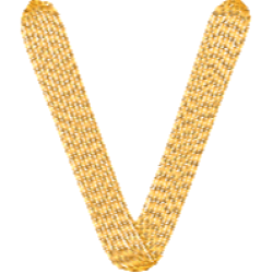 Lower Case Hawaiian V