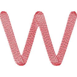 Lower Case Hawaiian W