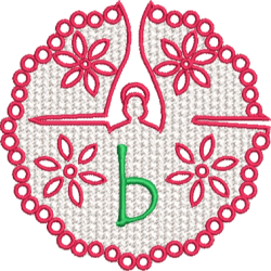 Lower Case Lace Angel B