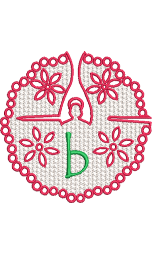 Dentelle ange minuscule B