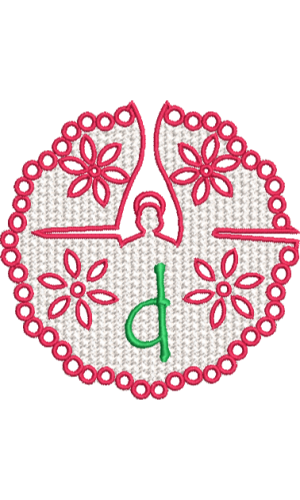 Dentelle ange minuscule D