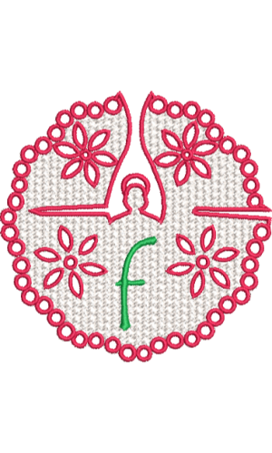Dentelle ange minuscule F