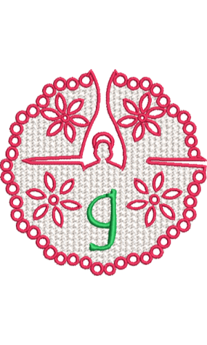 Dentelle ange minuscule G