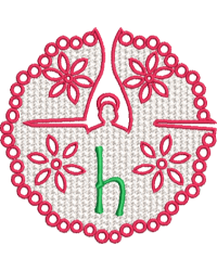 Lower Case Lace Angel H