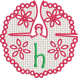 Lower Case Lace Angel H