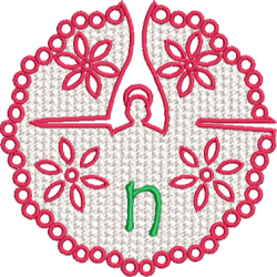Lower Case Lace Angel N
