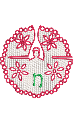 Dentelle ange minuscule N