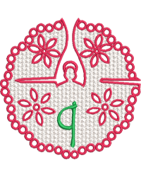 Lower Case Lace Angel Q