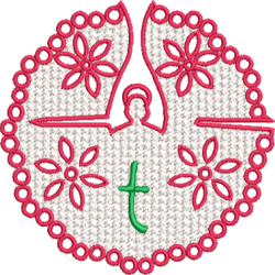 Lower Case Lace Angel T