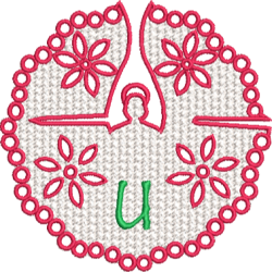 Lower Case Lace Angel U