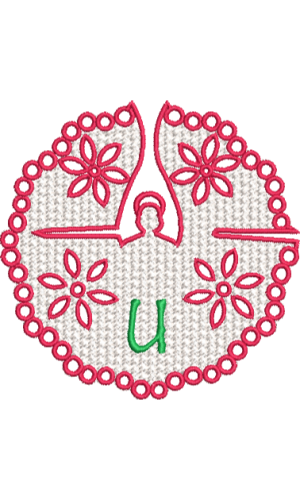 Lower Case Lace Angel U