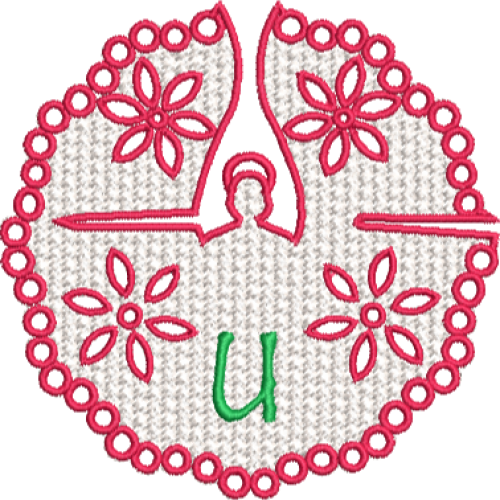 Lower Case Lace Angel U