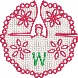 Lower Case Lace Angel W