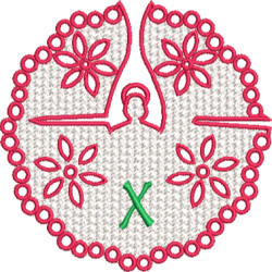 Lower Case Lace Angel X