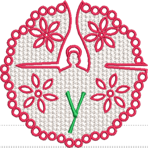 Lower Case Lace Angel Y