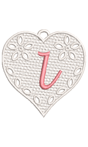 Lower Case Lace Heart L