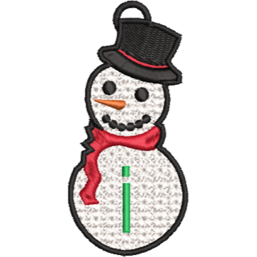 Lower Case Lace Snowman I