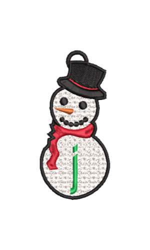 Lower Case Lace Snowman J