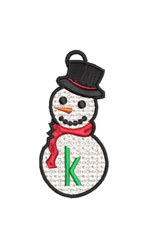 Lower Case Lace Snowman K