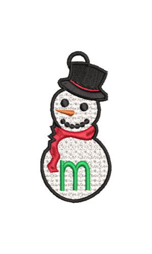 Lower Case Lace Snowman M