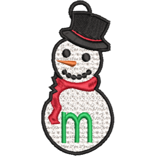 Lower Case Lace Snowman M