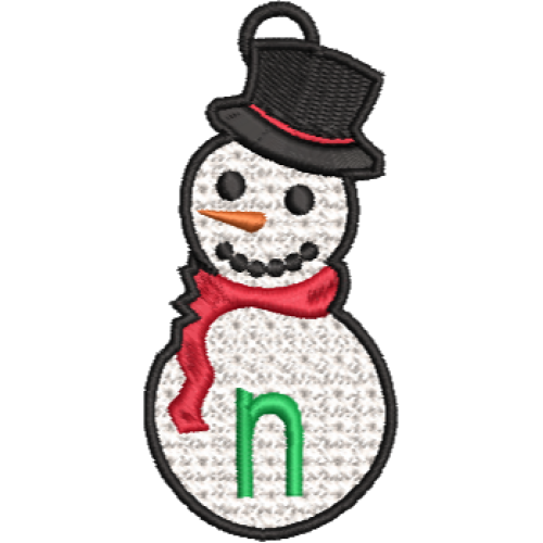 Lower Case Lace Snowman N