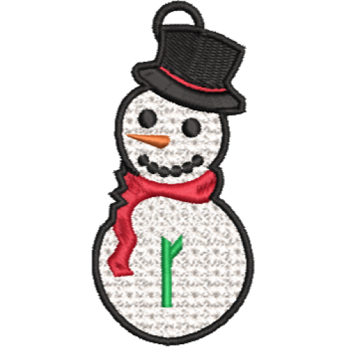 Lower Case Lace Snowman R