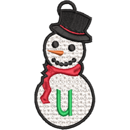 Lower Case Lace Snowman U