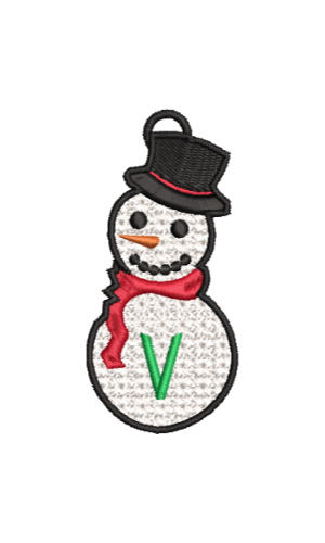 Lower Case Lace Snowman V