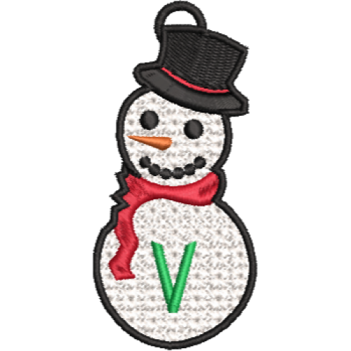 Lower Case Lace Snowman V