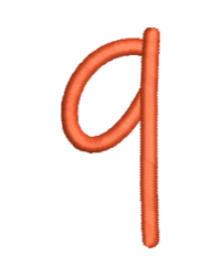 Lower Case Sweet Font Q