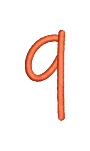 Lower Case Sweet Font Q