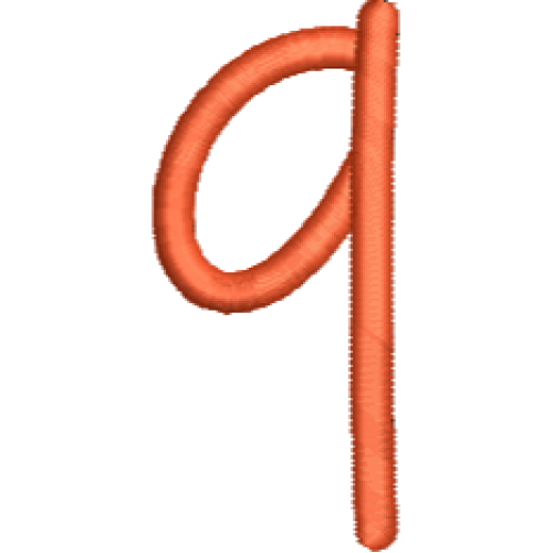 Lower Case Sweet Font Q