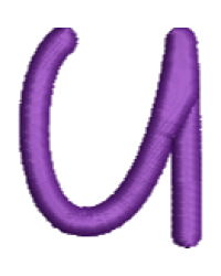 Lower Case Sweet Font U