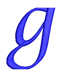 Lucy Lower Case G