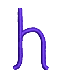 Maxine Lowercase H