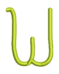 Maxine Lowercase W