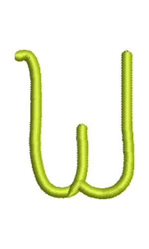 Maxine Lowercase W