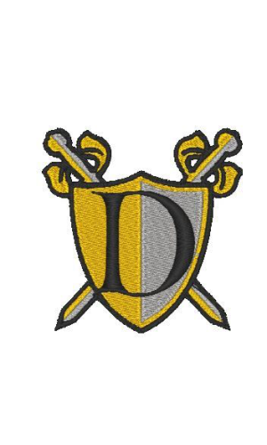 Medieval Shield Alphabet D