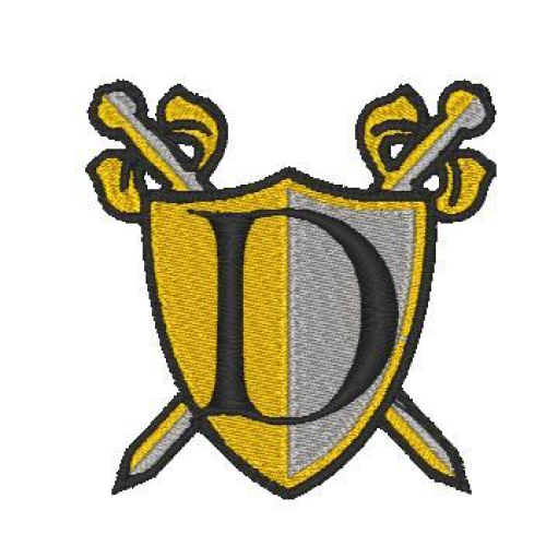 Medieval Shield Alphabet D