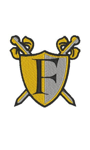 Medieval Shield Alphabet F