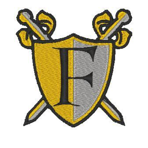 Medieval Shield Alphabet F